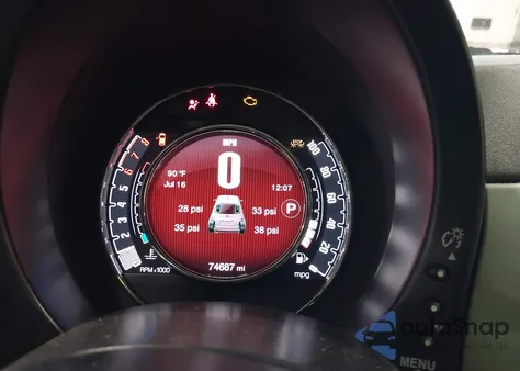 2017 Fiat 500 Lounge z USA, uszkodzony, nr VIN 3C3CFFCR1HT502950